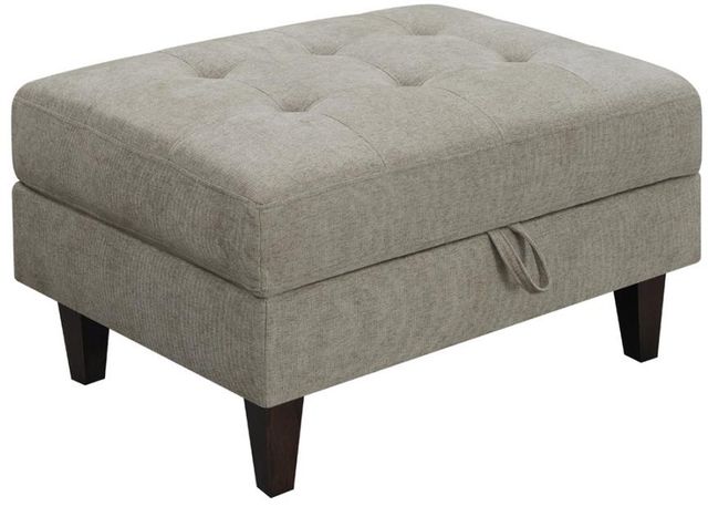 Coaster® Barton Toast and Brown Upholstered Tufted Ottoman 0