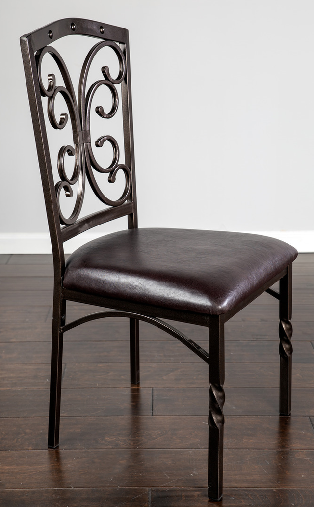 Bernards Tuscan Chocolate Brown Side Chair-2