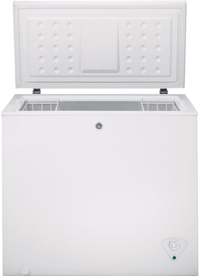 GE® 7.0 Cu. Ft. White Chest Freezer | Grand Appliance and TV