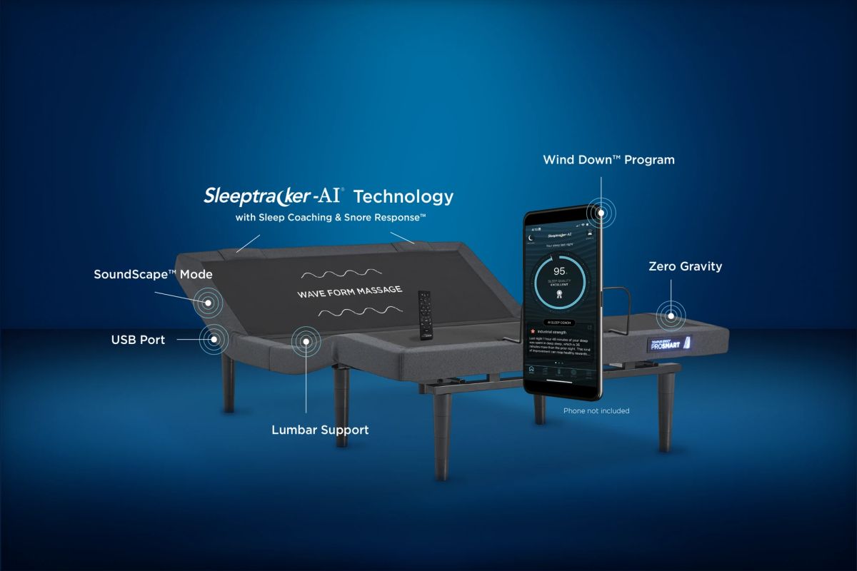 Tempur-Pedic® TEMPUR-Ergo® ProSmart™ Base Split King Adjustable Base ...