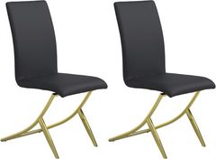 Coaster® Carmelia 4-Piece Black Side Chairs