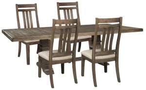 Signature Design by Ashley® Wyndahl 5-Piece Rustic Brown Dining Table Set