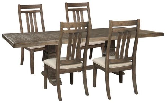 Signature Design by Ashley® Wyndahl 5-Piece Rustic Brown Dining Table Set-0
