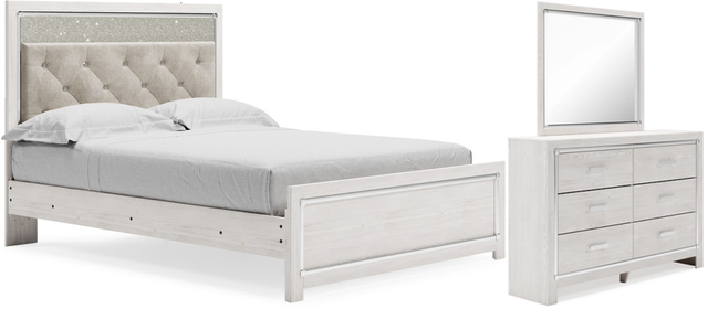 Signature Design by Ashley® Altyra 3-Piece White Queen Panel Bed Set-0