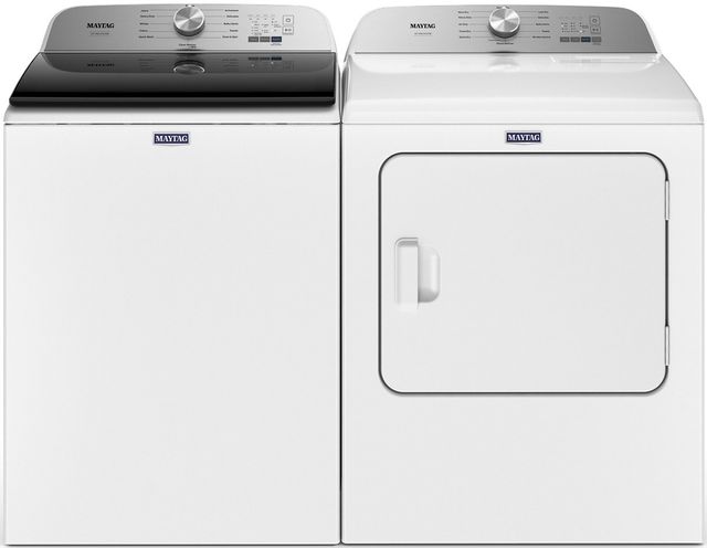 Maytag® 7.0 Cu. Ft. White Front Load Gas Dryer  8