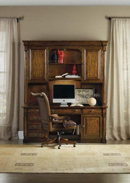 Hooker® Furniture Tynecastle Warm Chestnut-Colored Alder Computer Credenza 5