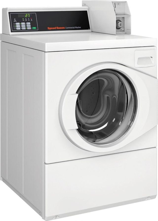 Speed Queen® Commercial 3.4 Cu. Ft. White Front Load Washer-1