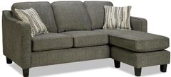 Trend-Line Furniture 2-Piece Gray Sectional Set