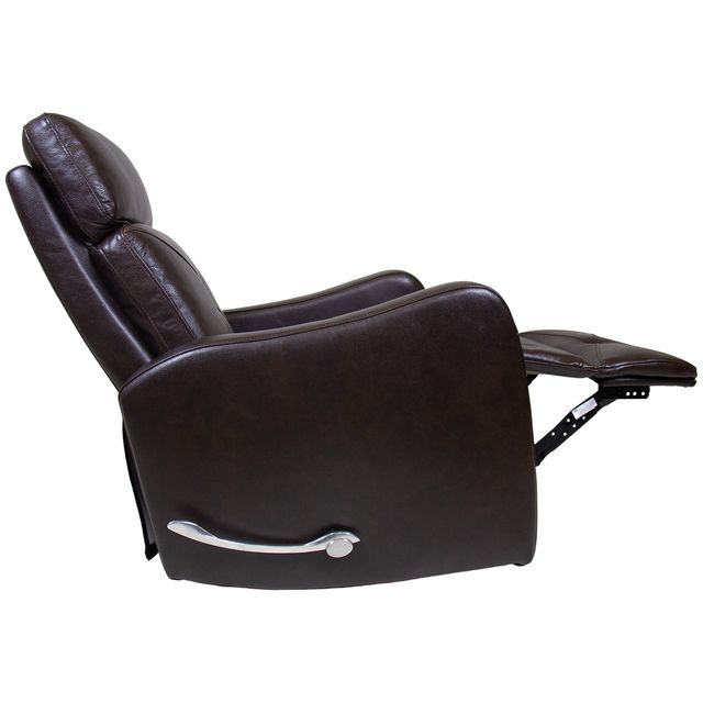Cheers Coffee Leather Swivel Recliner-3