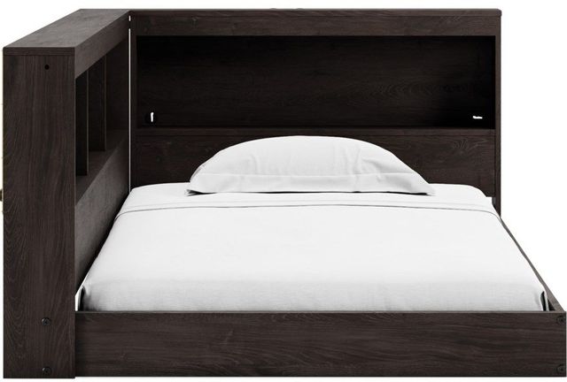 Signature Design by Ashley® Piperton Brown Twin Bookcase Storage Bed-1