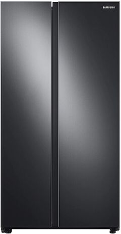 Samsung 22.6 Cu. Ft. Fingerprint Resistant Black Stainless Steel Counter Depth Side-by-Side Refrigerator-RS23A500ASG