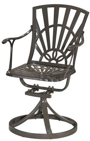 homestyles® Grenada Khaki Gray Outdoor Swivel Rocking Chair