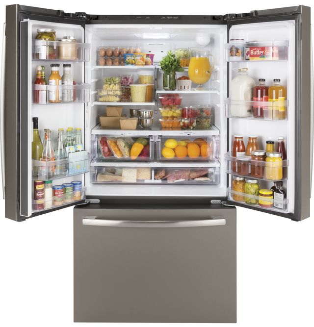Réfrigérateur à portes françaises de 36 po GE® de 27 pi³ - Ardoise 1