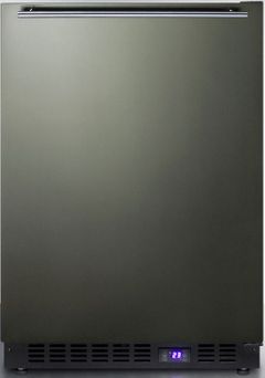 Summit® 4.7 Cu. Ft. Black Stainless Steel Built In All Freezer