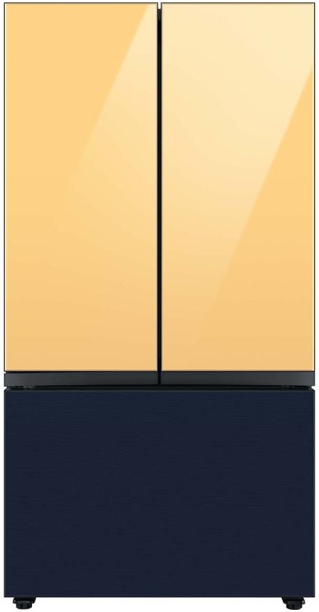 Samsung Bespoke 18" Sunrise Yellow Glass French Door Refrigerator Top Panel 1