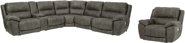Signature Design by Ashley® Cranedall 2-Piece Quarry Living Room Set with Power Reclining Sectional