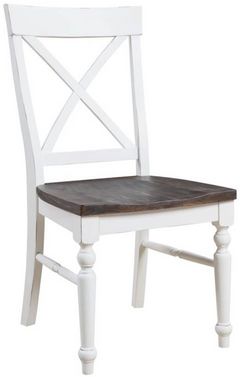 Emerald Home Mountain Retreat Antique White Dining Chair