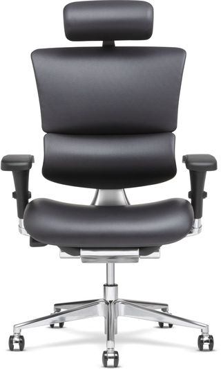X-Chair X4 Black Leather Executive Chair With Memory Foam Seat