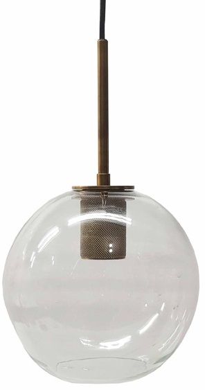 Signature Design by Ashley® Cordunn Antique Brass and Clear Pendant Light-0