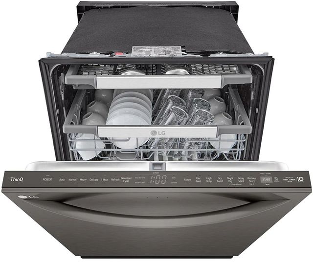 LG 24" Black PrintProof® Stainless Steel Top Control Built In Dishwasher 2