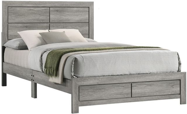 Crown Mark Hopkins Drift Wood Queen Panel Bed-0