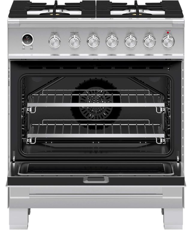 Fisher & Paykel 30" Brushed Stainless Steel Free Standing Dual Fuel Range 26