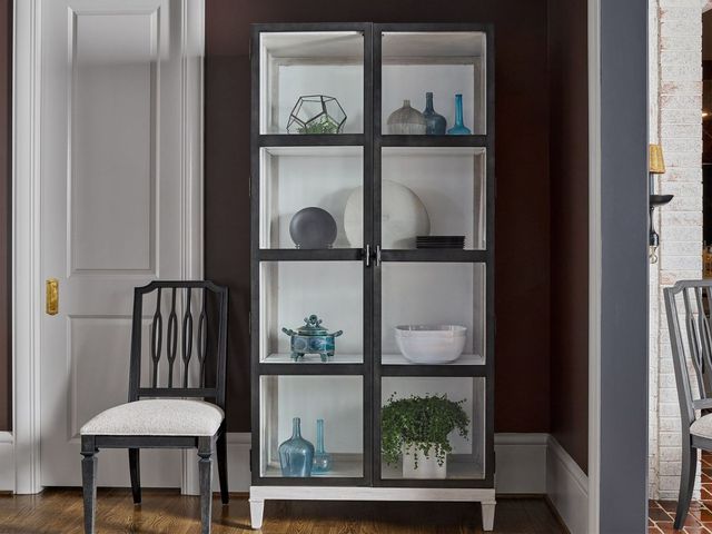 Universal Explore Home™ Flannel/Matte Black Simon Display Cabinet-2