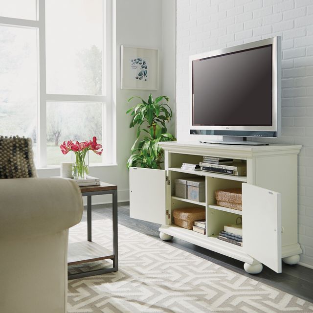 homestyles® Dover Off-White Entertainment Stand 7
