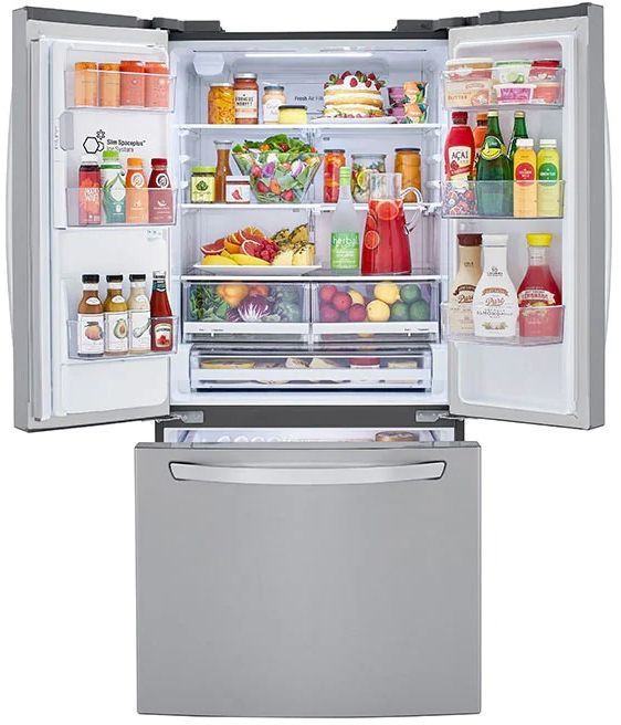 LG 24.5 Cu. Ft. Print Proof™ Stainless Steel French Door Refrigerator  3