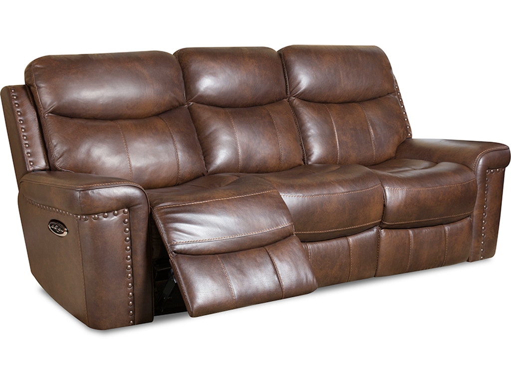 bobs leather recliner sofa