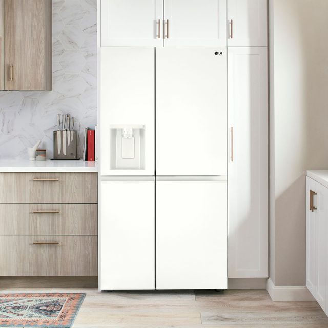 LG 27.2 Cu. Ft. Smooth White Side-by-Side Refrigerator 9