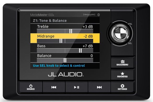 JL Audio® Weatherproof Source Unit with Full-Color LCD Display