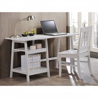 Progressive® Furniture Tulane White Study Desk with Chair