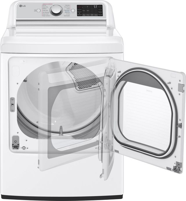 LG 7.3 Cu. Ft. White Gas Dryer 5