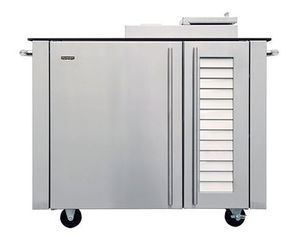 Kalamazoo™ Outdoor Gourmet 48.25" Stainless Steel Freestanding Smoker Cabinet with Black Porcelain Top
