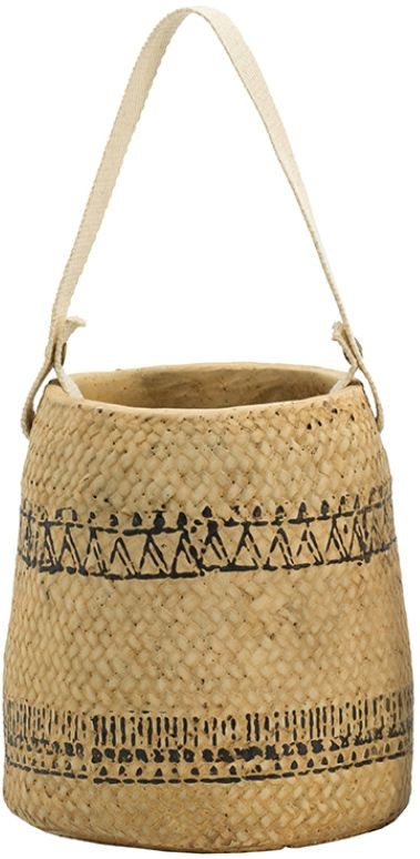 A & B Home Natural 8" Planter Basket-0