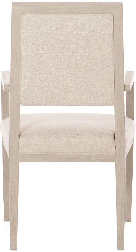 Bernhardt Axiom Neutral Tone/Linear Grey Dining Arm Chair 2