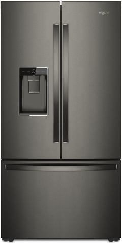 Whirlpool® 23.8 Cu. Ft. Counter Depth French Door Refrigerator-Fingerprint Resistant Black Stainless