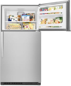 Whirlpool 33 in. 20.5 Cu. Ft. Monochromatic Stainless Steel Top Freezer Refrigerator