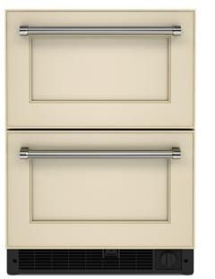 KitchenAid® 4.29 Cu. Ft. Panel Ready Double Drawer Refrigerator/Freezer-KUDF204KPA