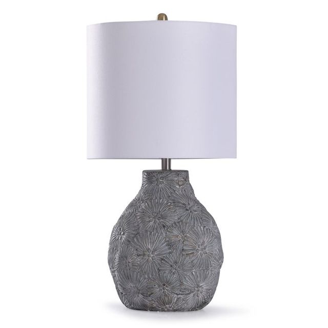 Stylecraft Table Lamp, Floral Concrete 0
