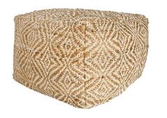 Signature Design by Ashley® Madan Ivory and Natural Pouf