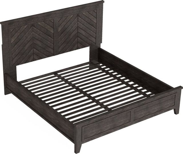 Flexsteel® Chevron Ebony King Panel Bed 0