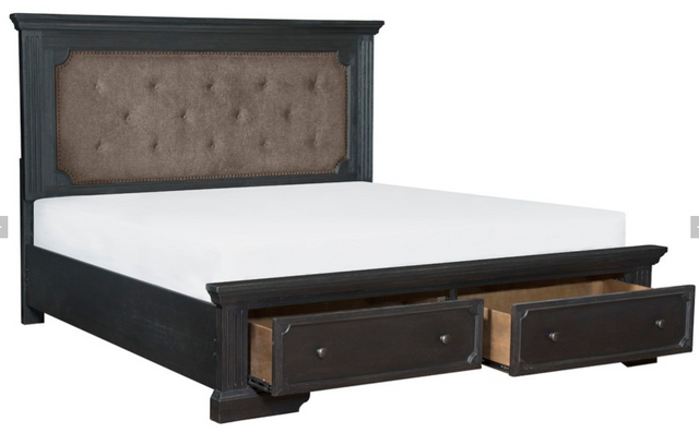 Homelegance Bolingbrook Platform Queen Bed with Footboard Drawers 1