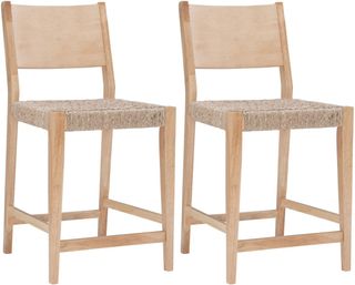 Powell® Cadence Set of 2 Natural Counter Stools