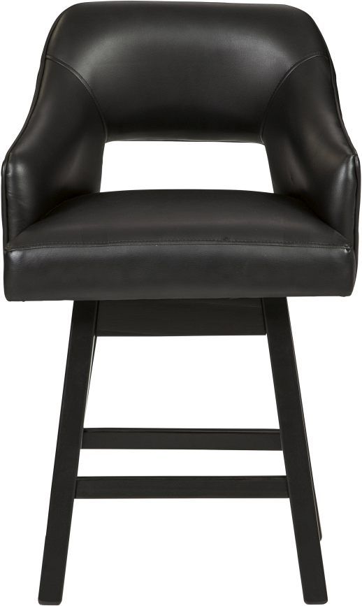 Signature Design by Ashley® Tallenger Black/Dark Brown Counter Height Stool 1