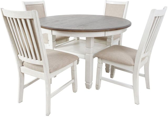 New Classic® Home Furnishings Prairie Point Cottage White Side Chair-2