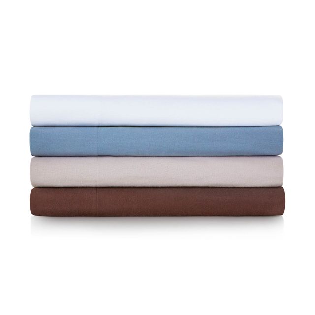 Malouf® Woven™ Portuguese Flannel Pacific King Bed Sheet Set 1