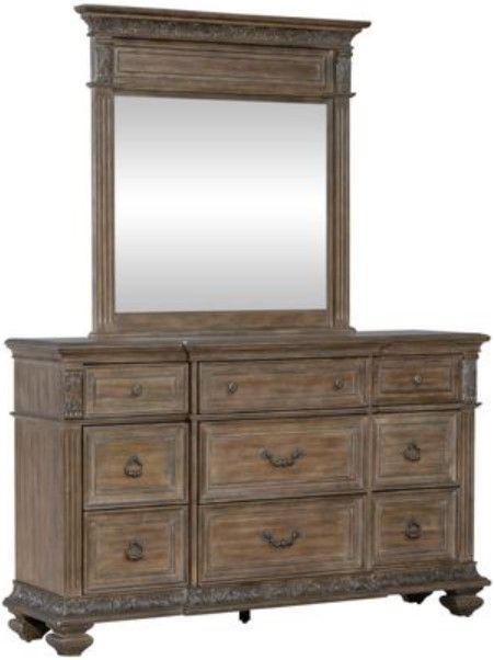 Liberty Carlisle Court Chestnut Dresser with Mirror-0