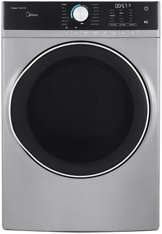 Midea® Graphite Silver Front Load Laundry Pair 14